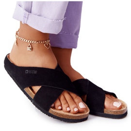 Chaussons profilés en daim Big Star HH274640 Noir le noir