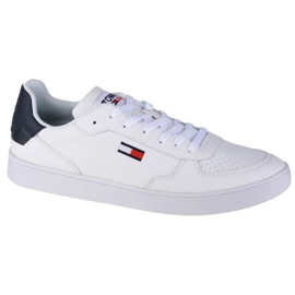 Tommy Hilfiger Jeans Reflective Basket W EN0EN01348-OGY chaussures blanche bleu marin