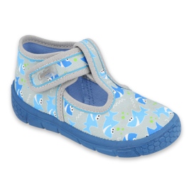 Chaussures enfant Befado 531P091 bleu gris