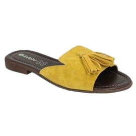 Inblu pantoufles chaussures pour femmes 158D149 jaune