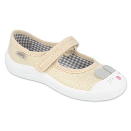 Chaussures enfant Befado 208X047 beige doré