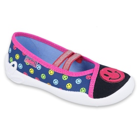 Chaussures enfant Befado 116X292 bleu marin rose