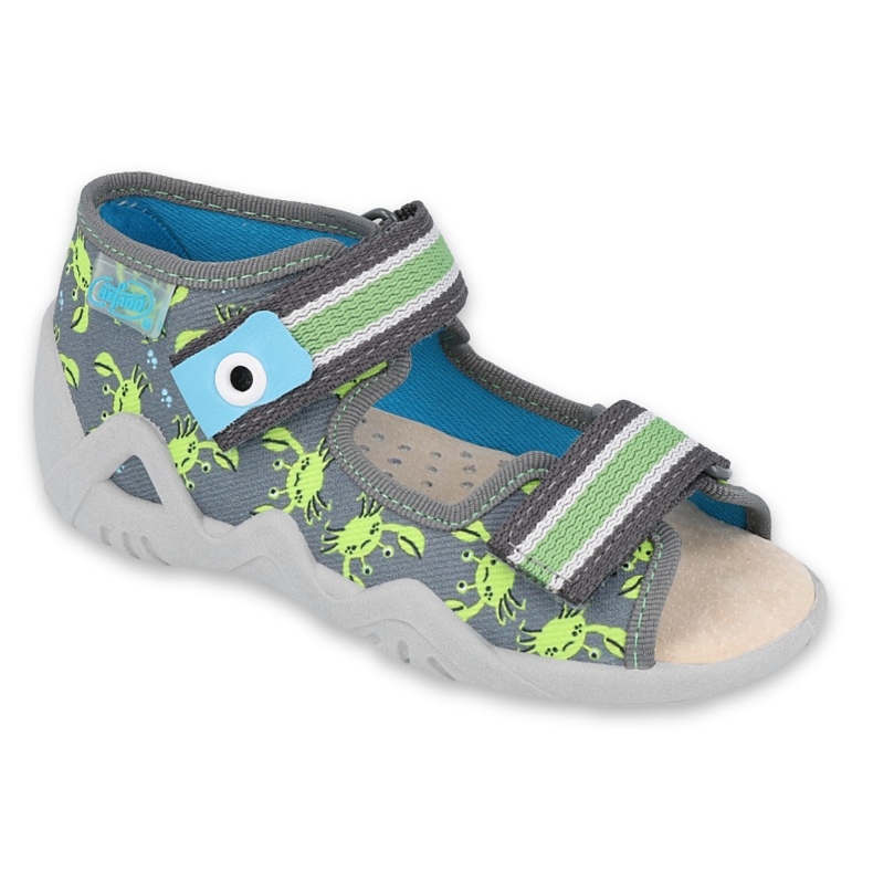 Chaussures enfant Befado jaune 350P023 gris vert