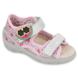 Befado chaussures pour enfants pu 065P152 rose gris