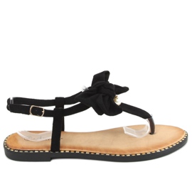 Sandales noires à nœud N-102 Noir le noir