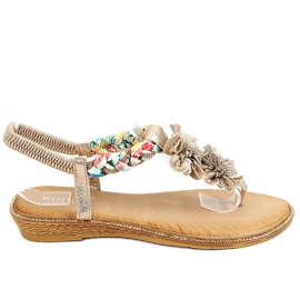 Tongs dorées JN11-11 Or