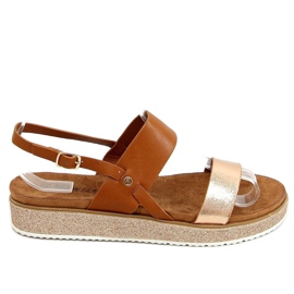 Sandales femme camel 100-138SA-1 Camel brun