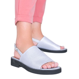 Sandales à talons plats bleues Betsy Sandales à talons plats bleues Betsy