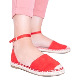 Sandales espadrilles rouges Chloe Star