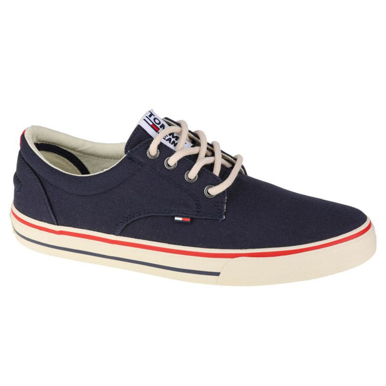 Tommy Hilfiger Jeans Textile Sneaker M EM0EM00001-006 chaussures bleu marin Tommy Hilfiger Jeans Textile Sneaker M EM0EM00001-006 chaussures bleu marin