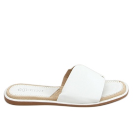 Chaussons femme blancs 395 Blanc