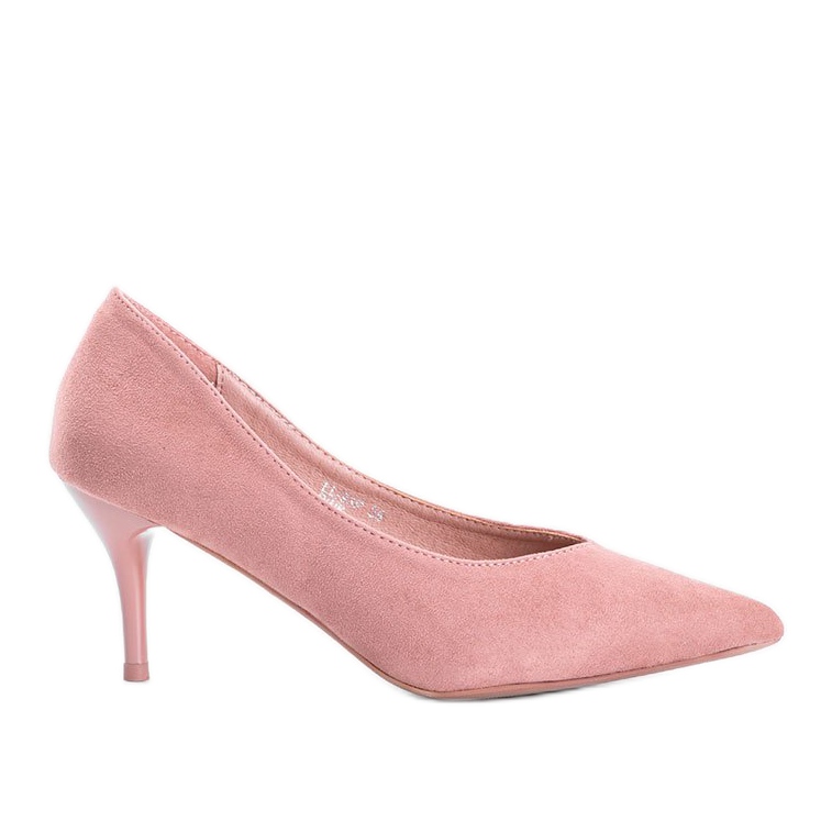 Escarpins roses sur un talon Snaky