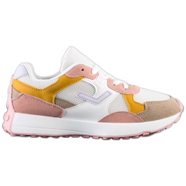 SHELOVET Baskets colorées blanc multicolore
