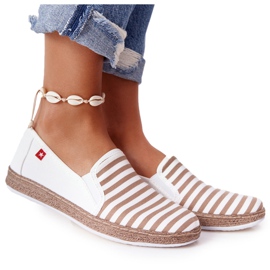 Espadrilles Femme Big Star HH276001 Beige-Blanc brun