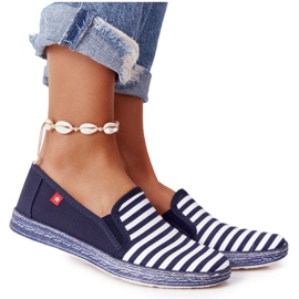 Espadrilles Femme Big Star HH276002 Bleu Marine-Blanc