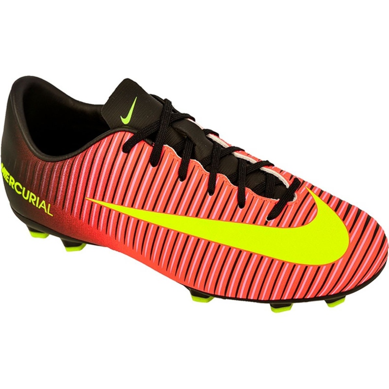 Nike Mercurial Vapor Xi Fg Jr 831945-870 chaussures de football multicolore rouge