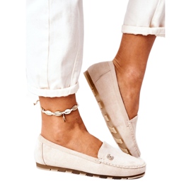 PS1 Mocassins Femme en Daim Beige Madelyn PS1 Mocassins Femme en Daim Beige Madelyn