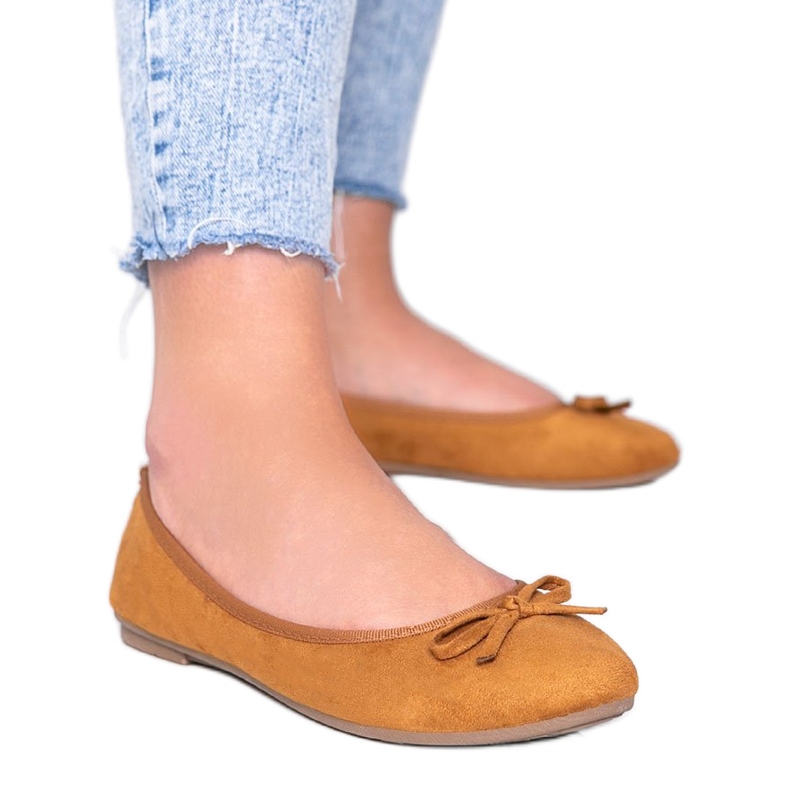 Ballerines marron à nœud Angelina brun