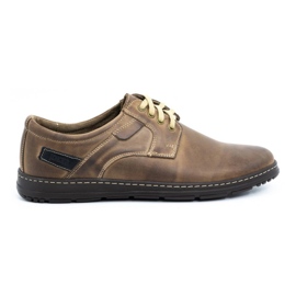 Joker Chaussures en cuir pour hommes 536J marron brun Joker Chaussures en cuir pour hommes 536J marron brun