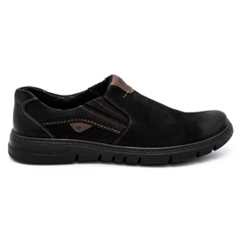 Joker Slip-on cuir homme 507J nubuck noir le noir