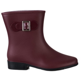 SHELOVET Galoches en caoutchouc avec boucle rouge SHELOVET Galoches en caoutchouc avec boucle rouge