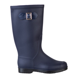 SHELOVET Galoches hautes en caoutchouc bleu marine bleu