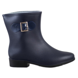 SHELOVET Galoches en caoutchouc avec boucle bleu marine bleu