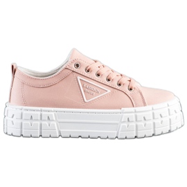 Goodin Baskets Chaussures De Mode Roses