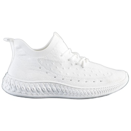 SHELOVET Baskets en textile blanches