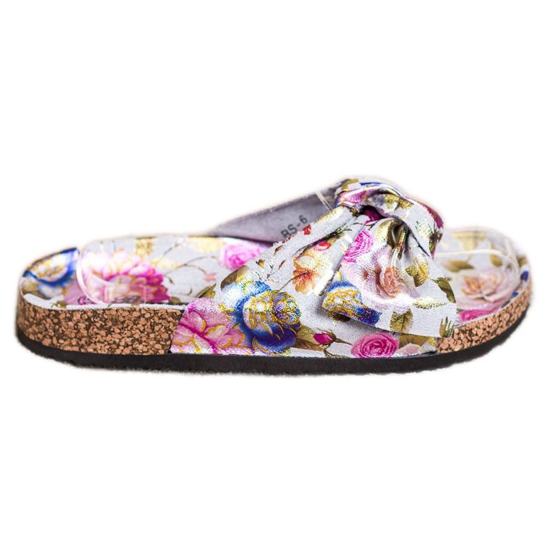 Bona Pantoufles À Motif Floral multicolore