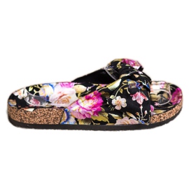 Bona Pantoufles À Motif Floral multicolore