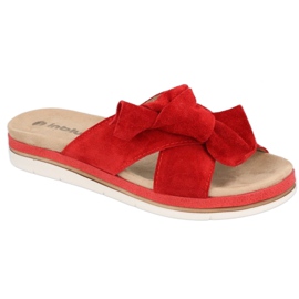 Befado Inblu pantoufles chaussures pour femmes 158D154 rouge Befado Inblu pantoufles chaussures pour femmes 158D154 rouge