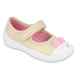 Slippers pour enfants de Befado 209p035 rose