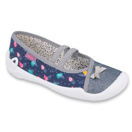 Chaussures pour enfants Befado 116Y287 bleu marine gris