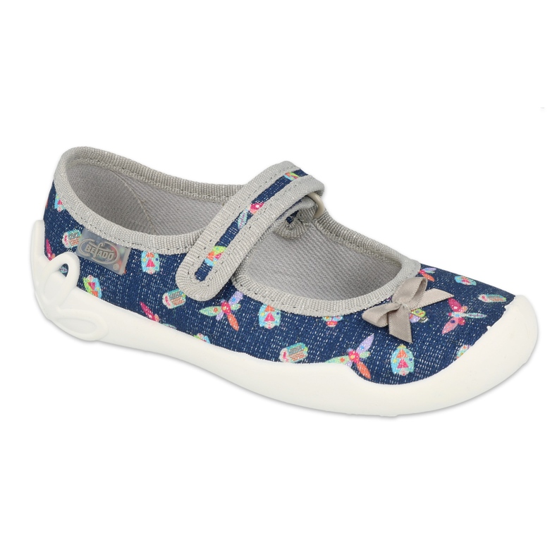 Chaussures enfant Befado 114X445 bleu marin gris