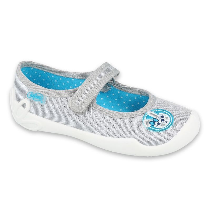 Chaussures enfant Befado 114X444 bleu gris