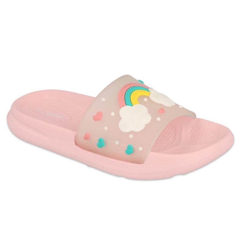 Chaussons en mousse pour enfants Befado - rose 152Y004 Chaussons en mousse pour enfants Befado - rose 152Y004