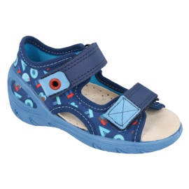 Befado chaussures pour enfants pu 065X161 bleu marin bleu Befado chaussures pour enfants pu 065X161 bleu marin bleu