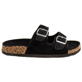 Evento Pantoufles Décontractées Avec Boucle le noir