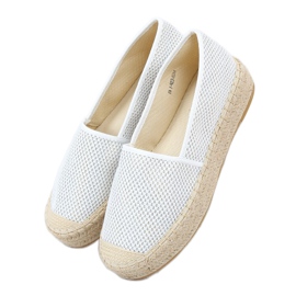 Espadrilles blanches pour femmes A666-ESP-1 Blanc