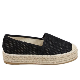 Espadrilles noires pour femmes A666-ESP-1 Noir le noir