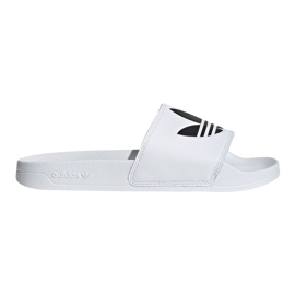 Chaussons Adidas Adilette Lite FU8297 blanche le noir Chaussons Adidas Adilette Lite FU8297 blanche le noir