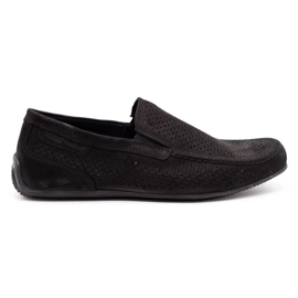 Polbut Mocassins cuir homme 2105P noir