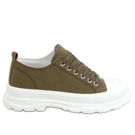 Baskets femme vertes LA122 Vert