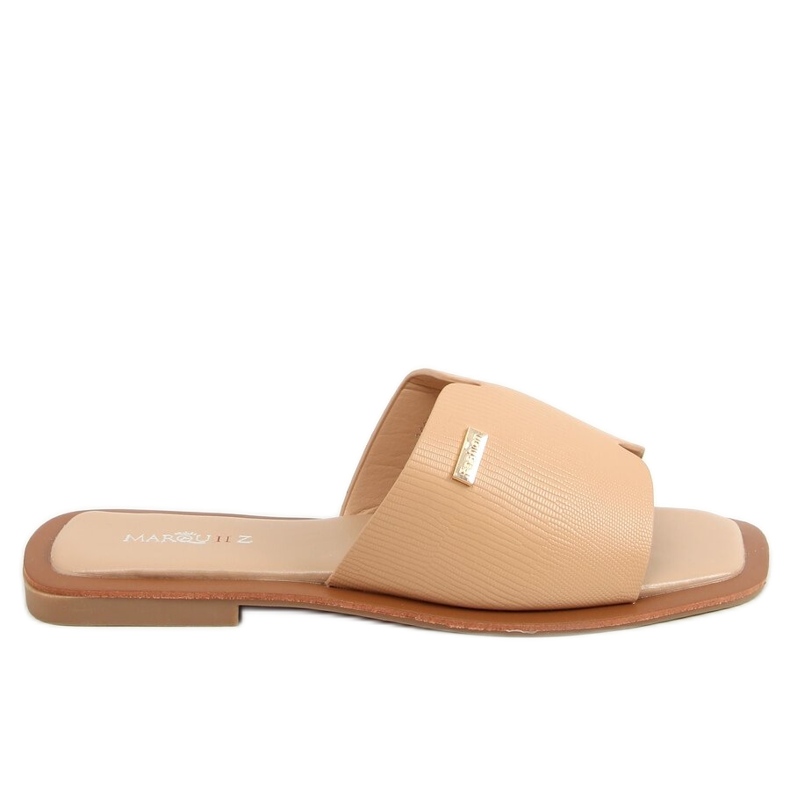 Chaussons femme beige 3526 Camel