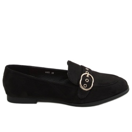Noir Mocassins femme noirs GQ05 Noir le noir