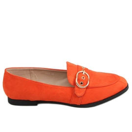 Mocassins femme orange GQ05 Orange Mocassins femme orange GQ05 Orange