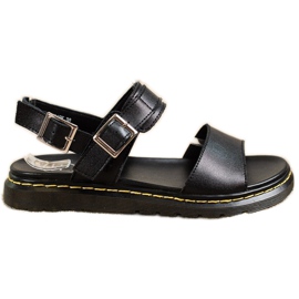 Filippo Sandales en cuir confortables le noir
