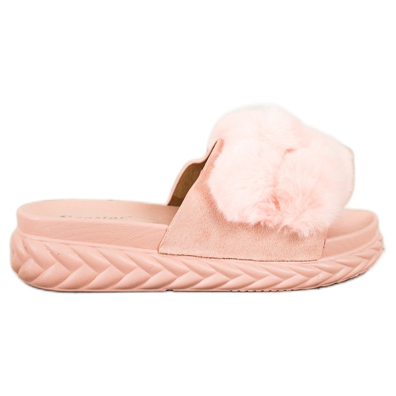 Seastar Chaussons Roses Avec Fourrure Seastar Chaussons Roses Avec Fourrure