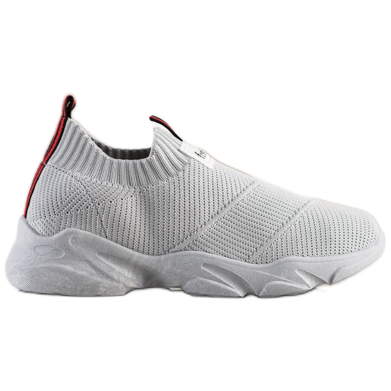 SHELOVET Baskets mode à enfiler grises